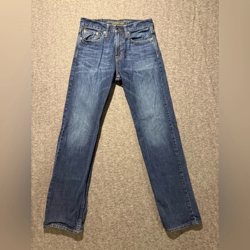 American Eagle jeans men’s 30x34 blue Relaxed Straight cotton comfort